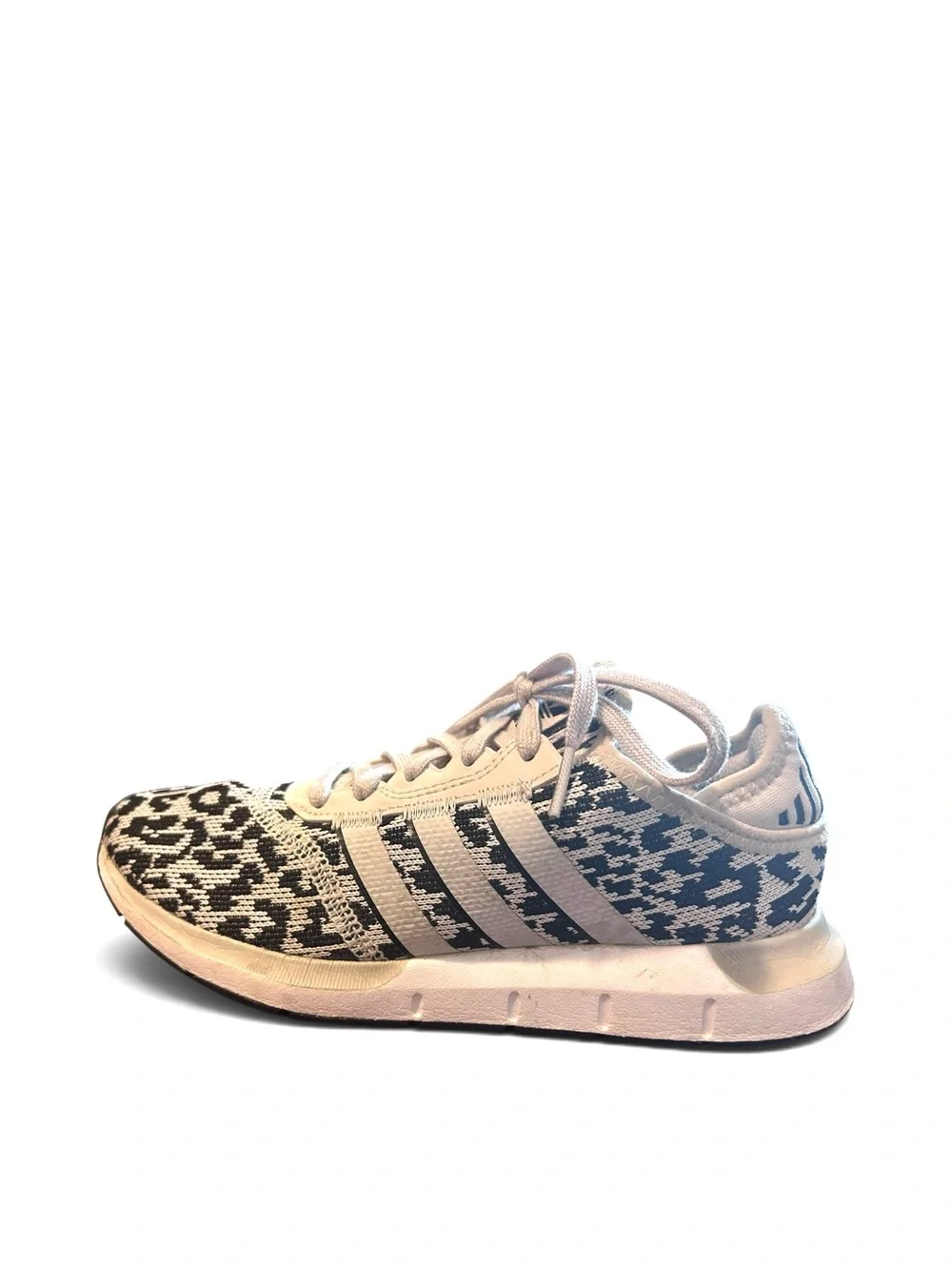 Adidas Swift Run X Black/White Animal Print Sneakers Woman’s Size 6